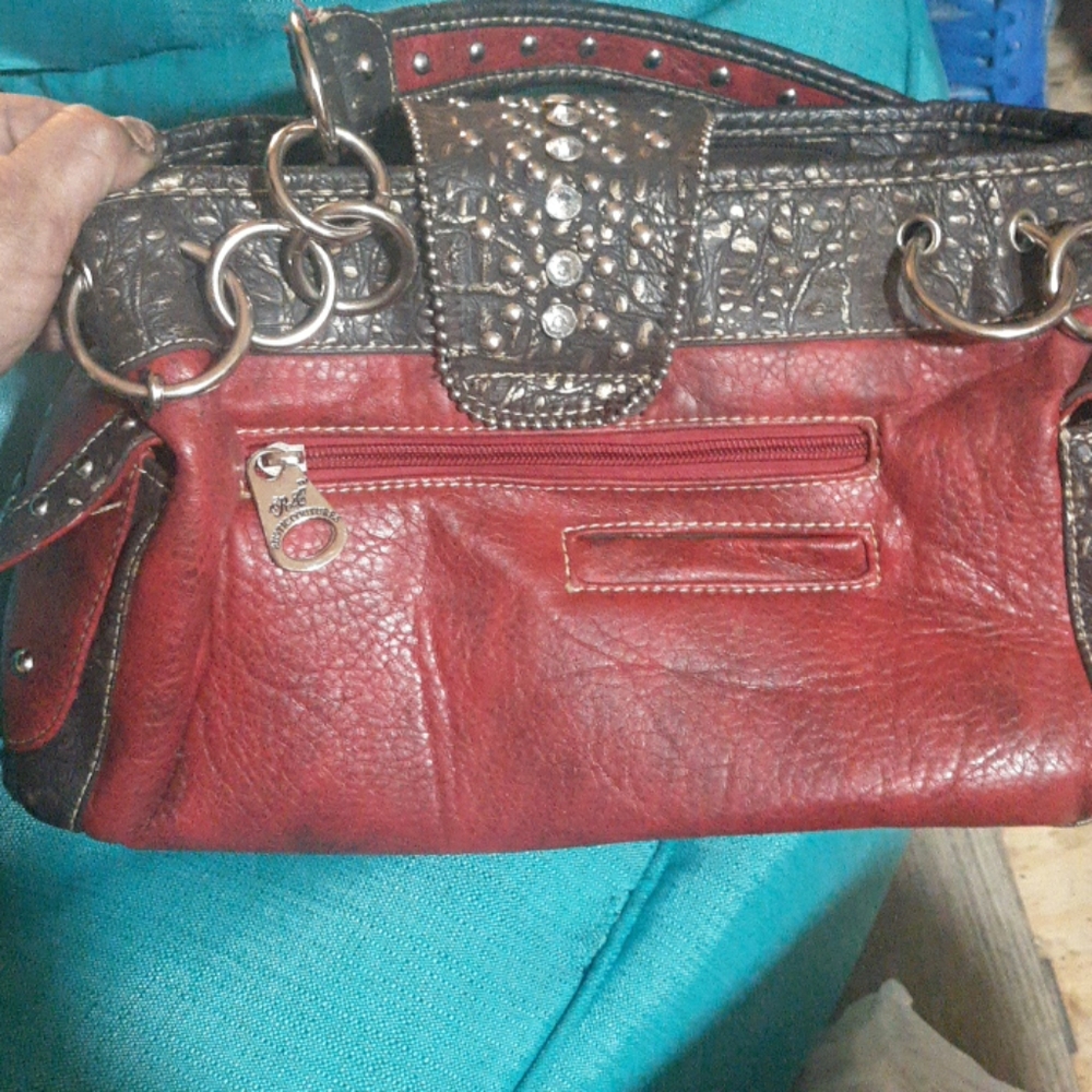 Rustic coutures red handbag - Picture 4 of 4